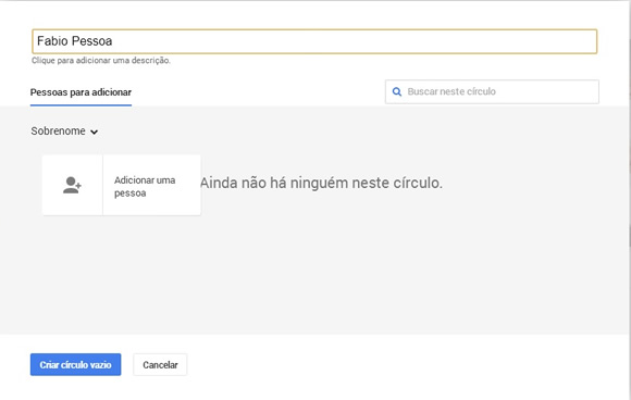 circulo do google plus